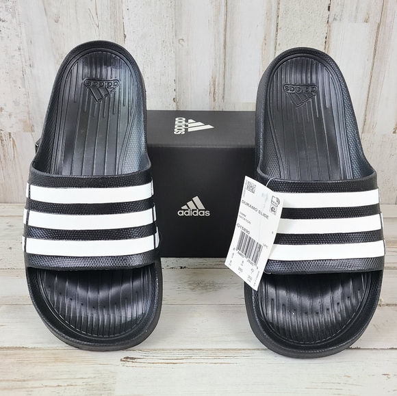 adidas triple black slides